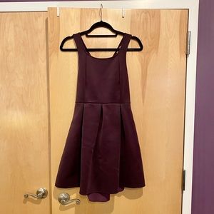 Express Open Back Purple Dress